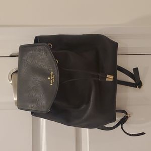 Kate Spade Black 100% Cow Leather Backpack
